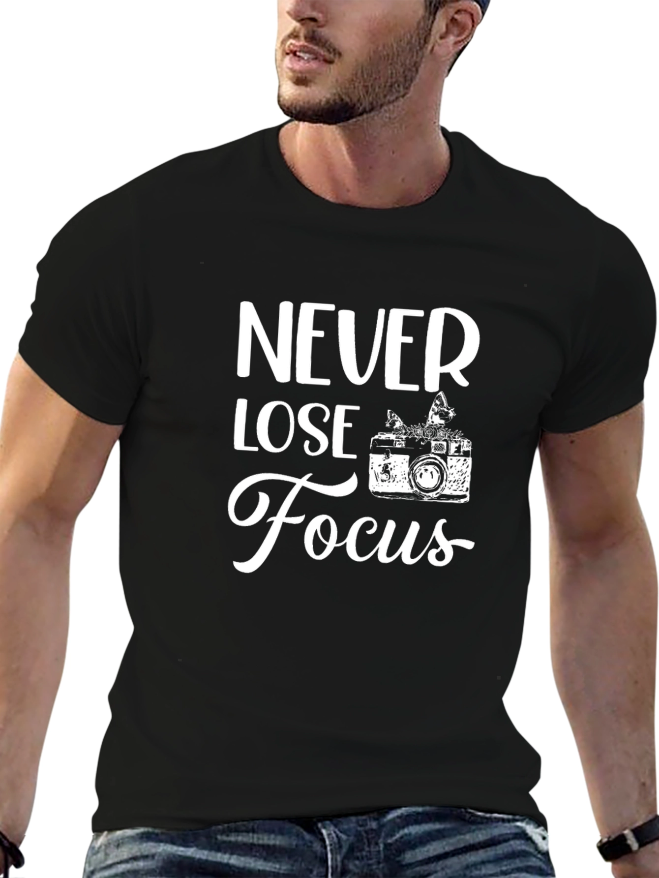 Never Lose Focus Graphic Tee - Camera Design