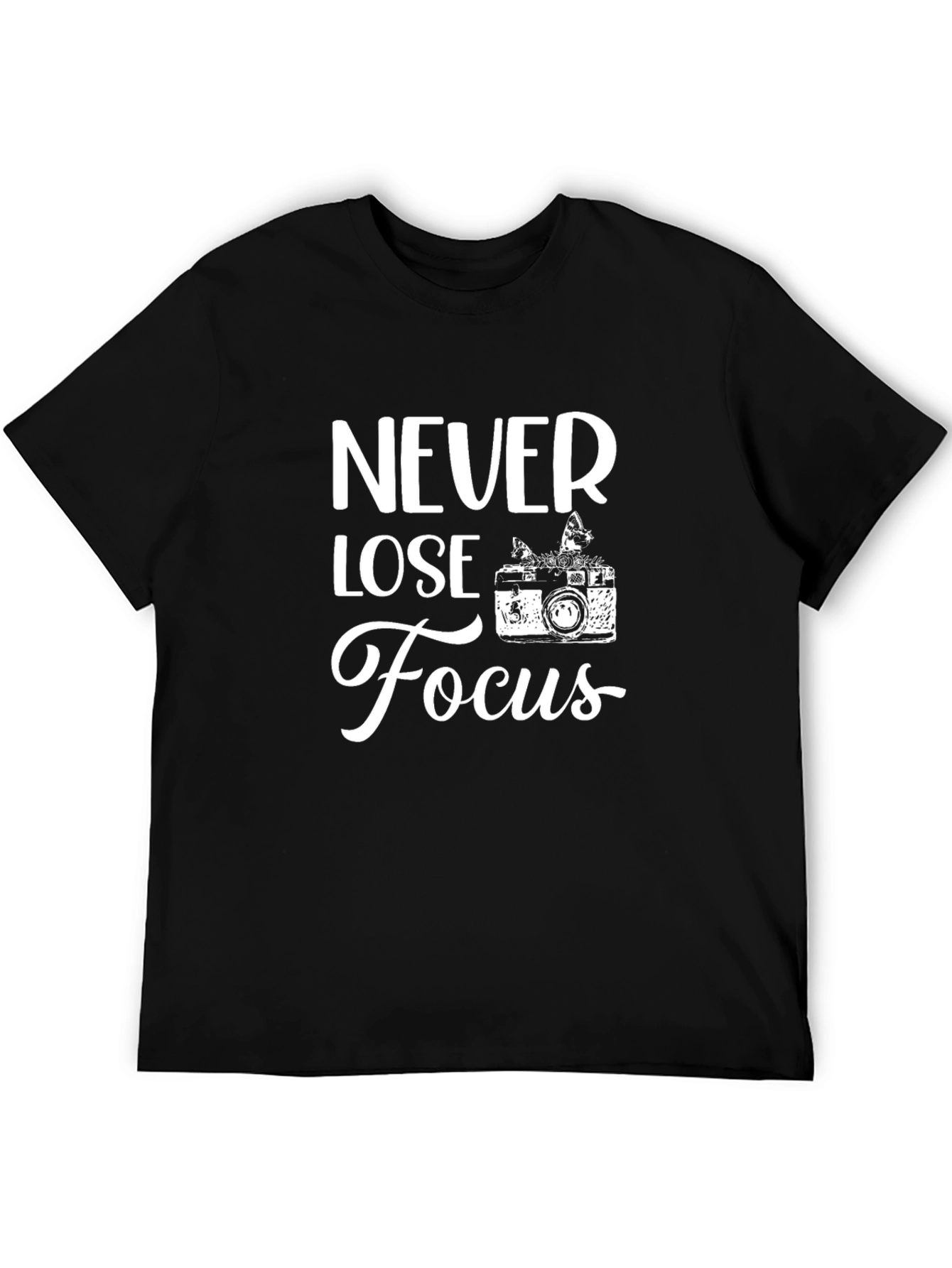 Never Lose Focus Graphic Tee - Camera Design