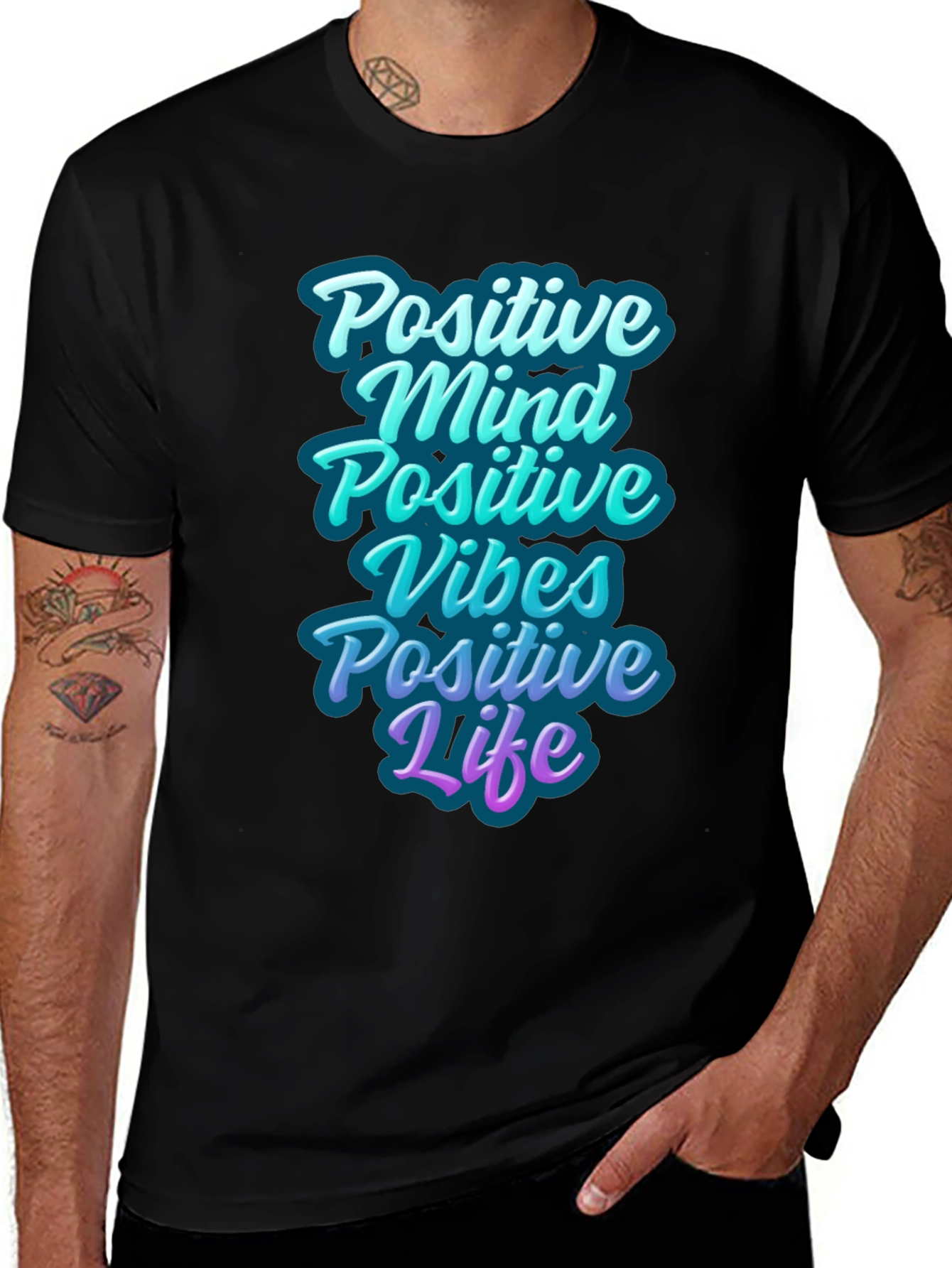 Positive Vibes Graphic T-Shirt
