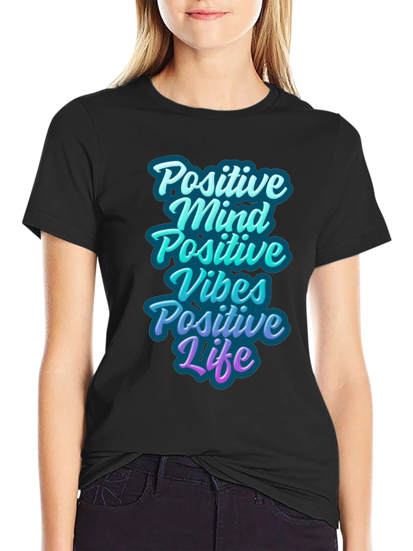 Positive Vibes Graphic T-Shirt