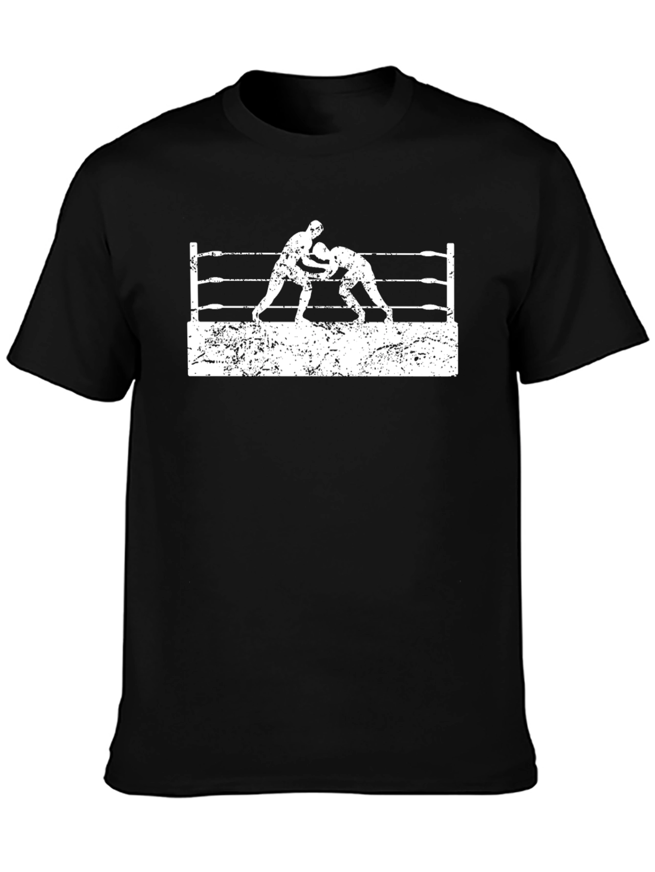 Wrestling Match Black T-Shirt