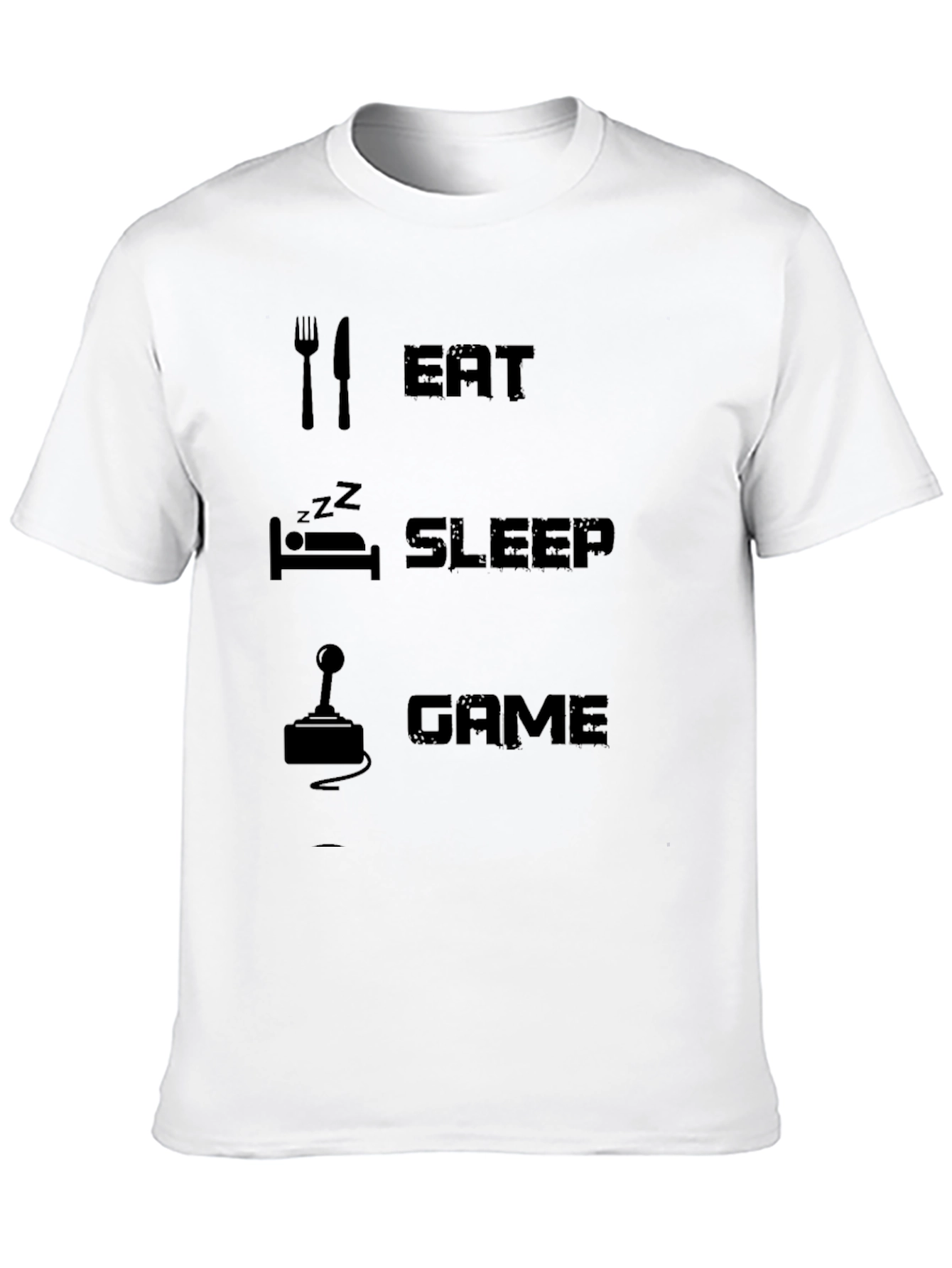 Eat Sleep Game Black T-Shirt