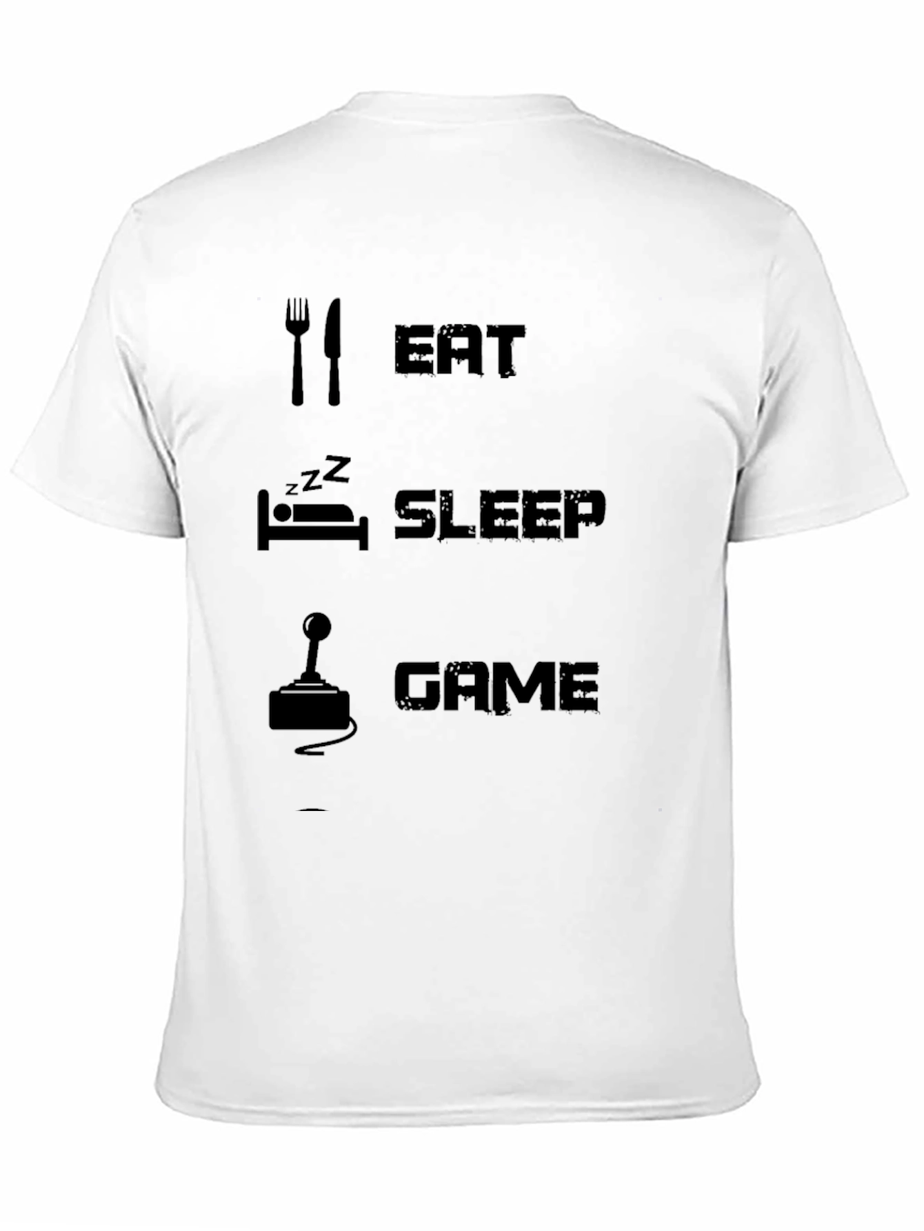 Eat Sleep Game Black T-Shirt