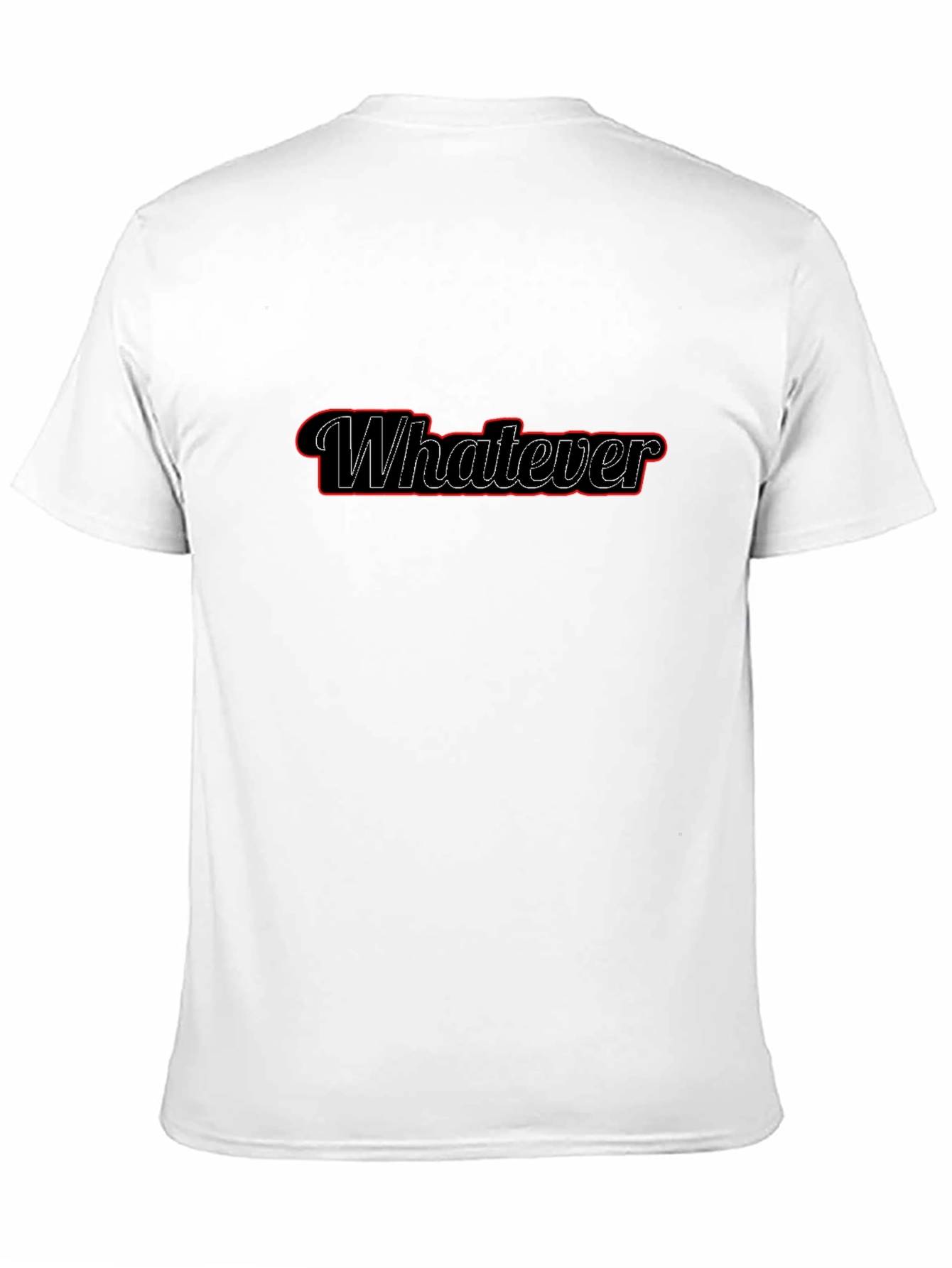 Whatever Graphic Tee - Trendy Black T-Shirt
