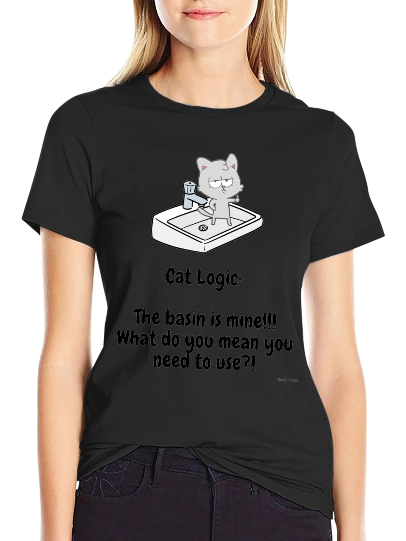 Cat Logic T-Shirt - The basin is mine!!!