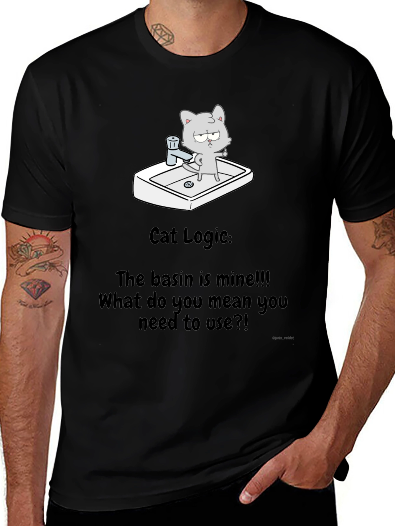 Cat Logic T-Shirt - The basin is mine!!!