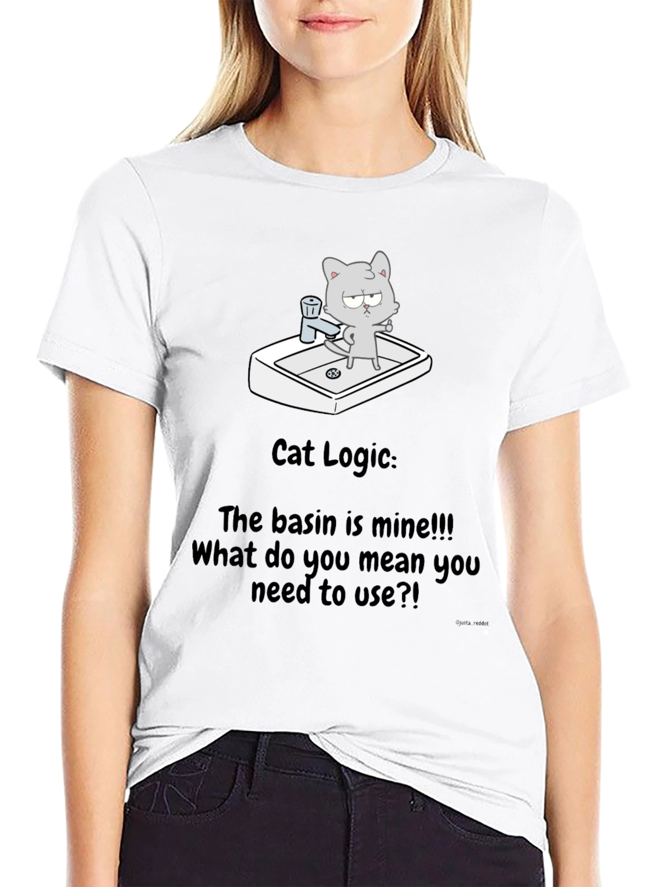 Cat Logic T-Shirt - The basin is mine!!!