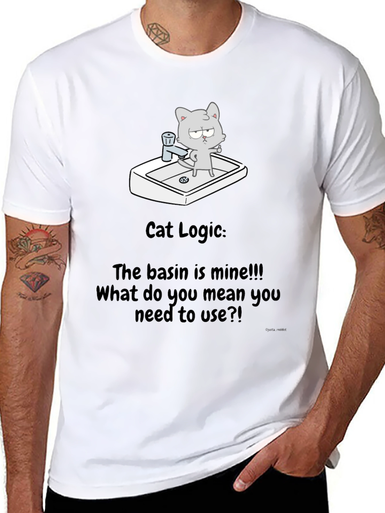 Cat Logic T-Shirt - The basin is mine!!!