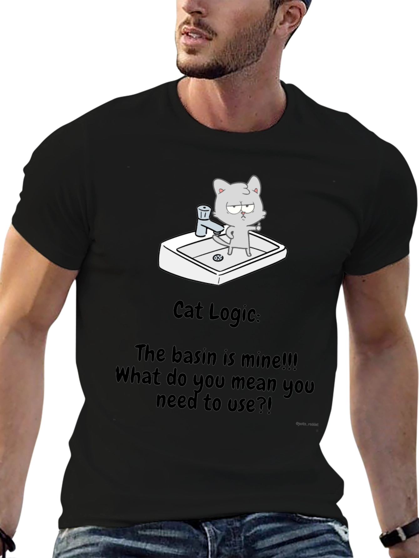 Cat Logic T-Shirt - The basin is mine!!!