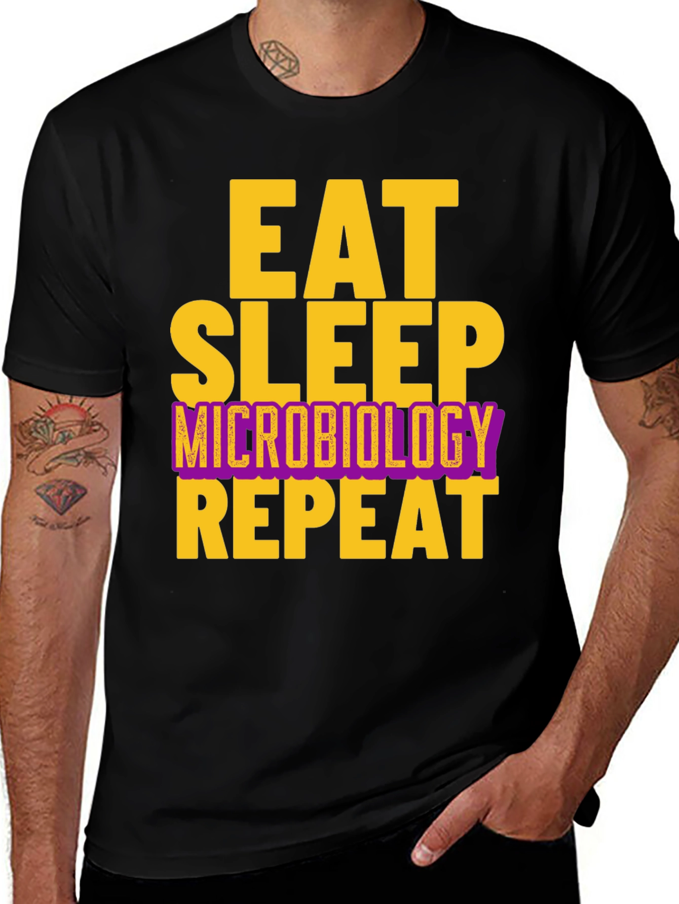 Eat Sleep Microbiology Repeat T-Shirt