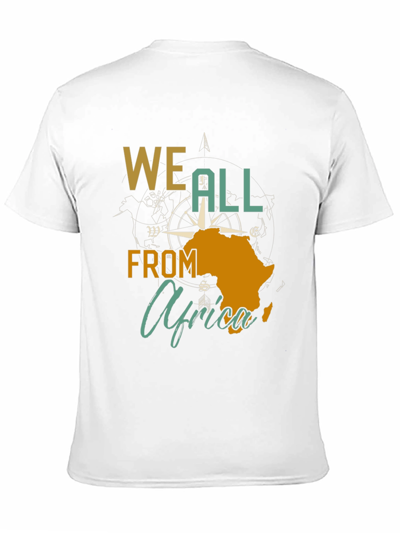 We All From Africa Compass Graphic T-Shirt
