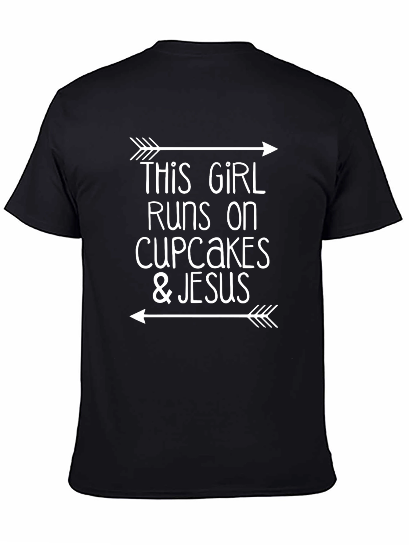 Girl Runs on Cupcakes & Jesus T-Shirt