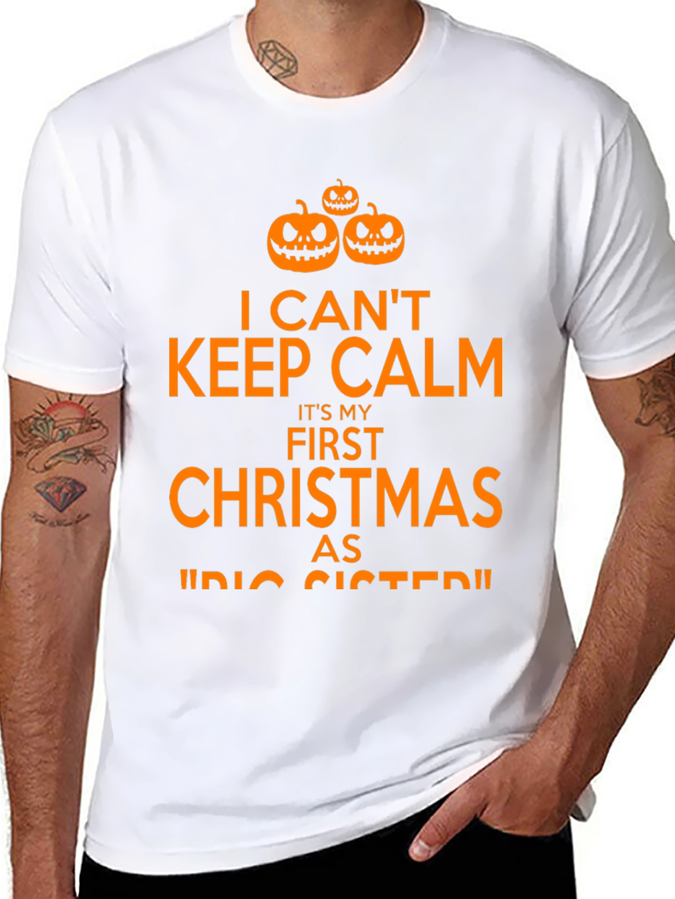 First Christmas as Big Sister Halloween T-Shirt