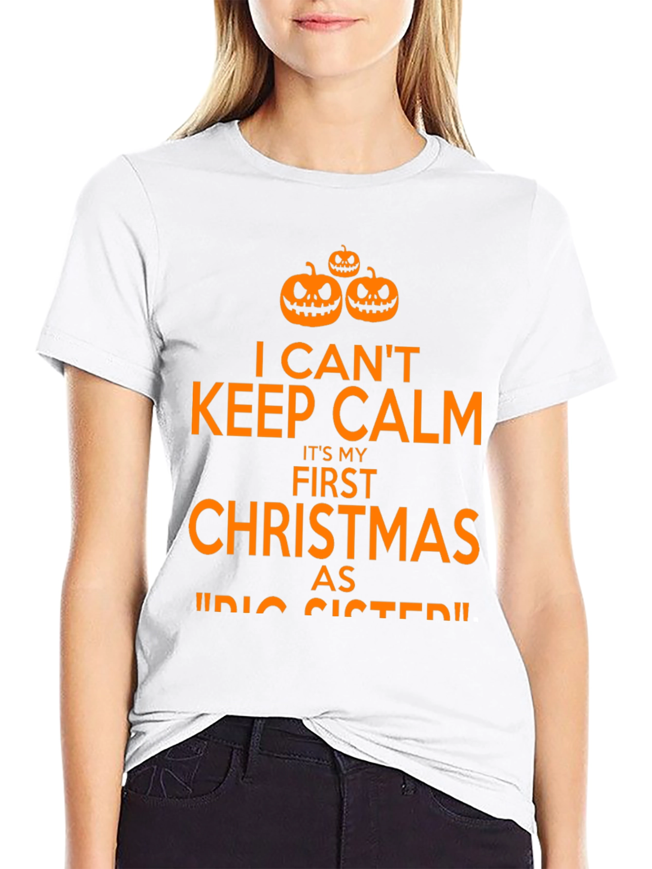 First Christmas as Big Sister Halloween T-Shirt