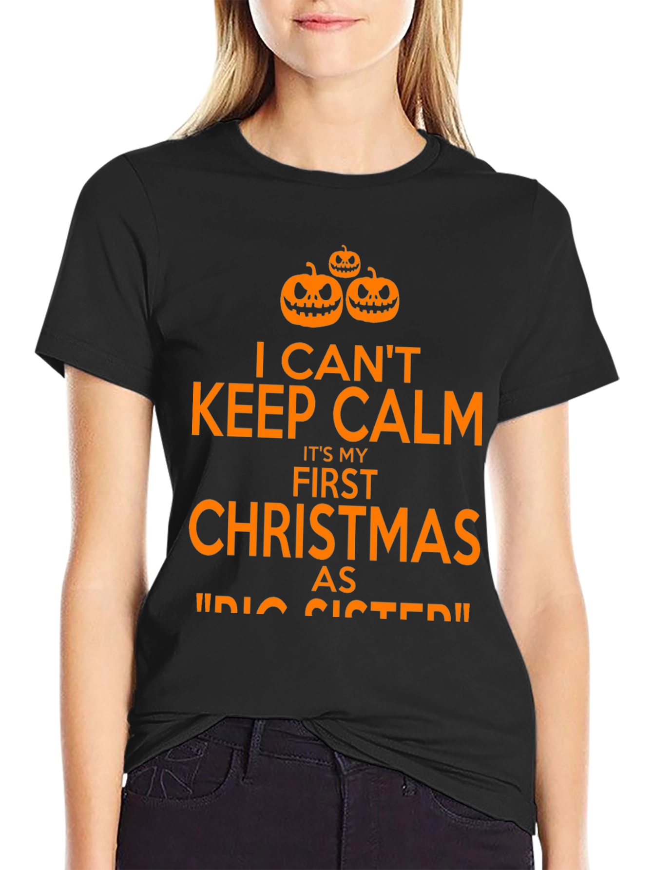 First Christmas as Big Sister Halloween T-Shirt