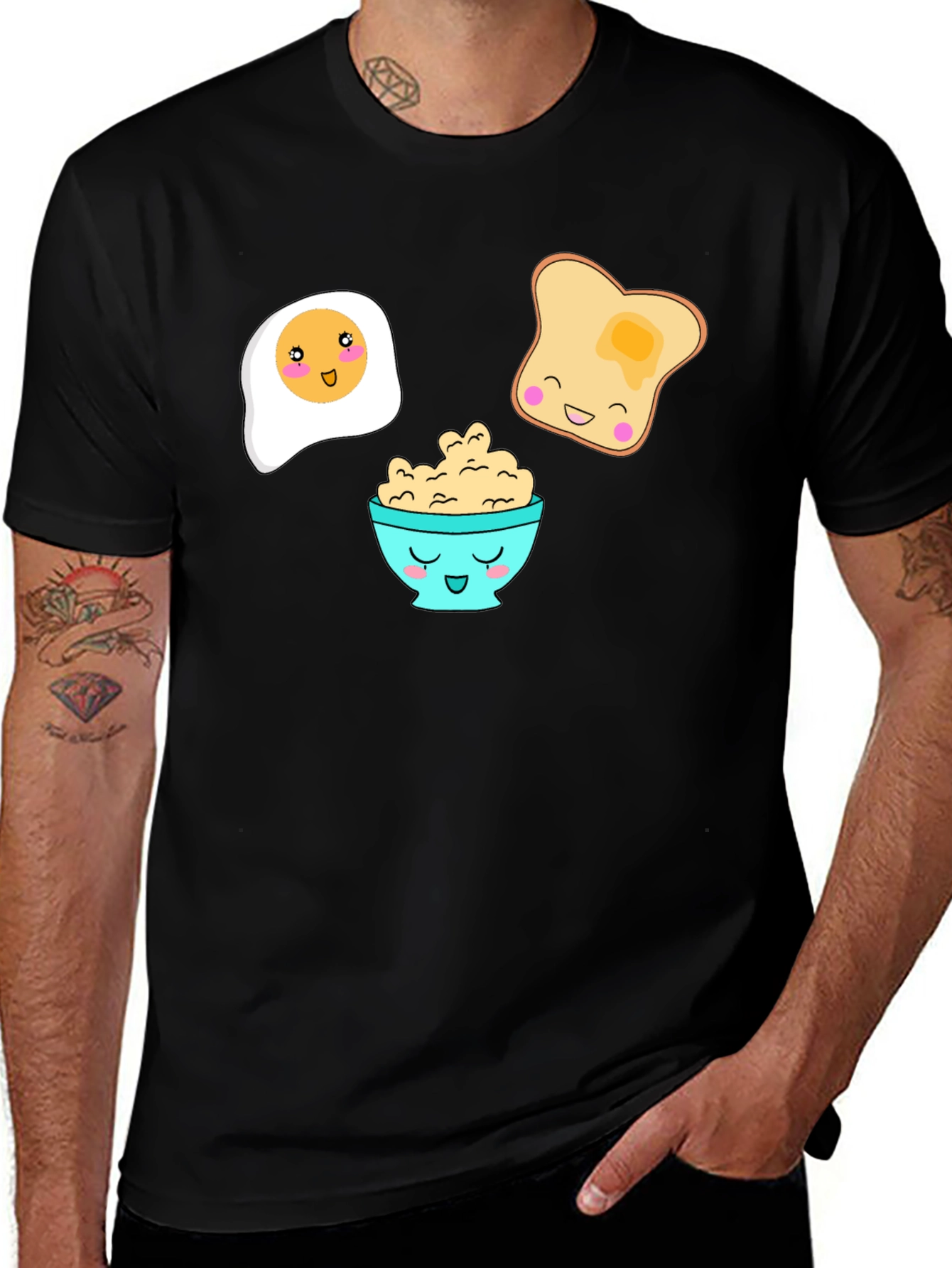 Cute Breakfast Cartoon T-Shirt