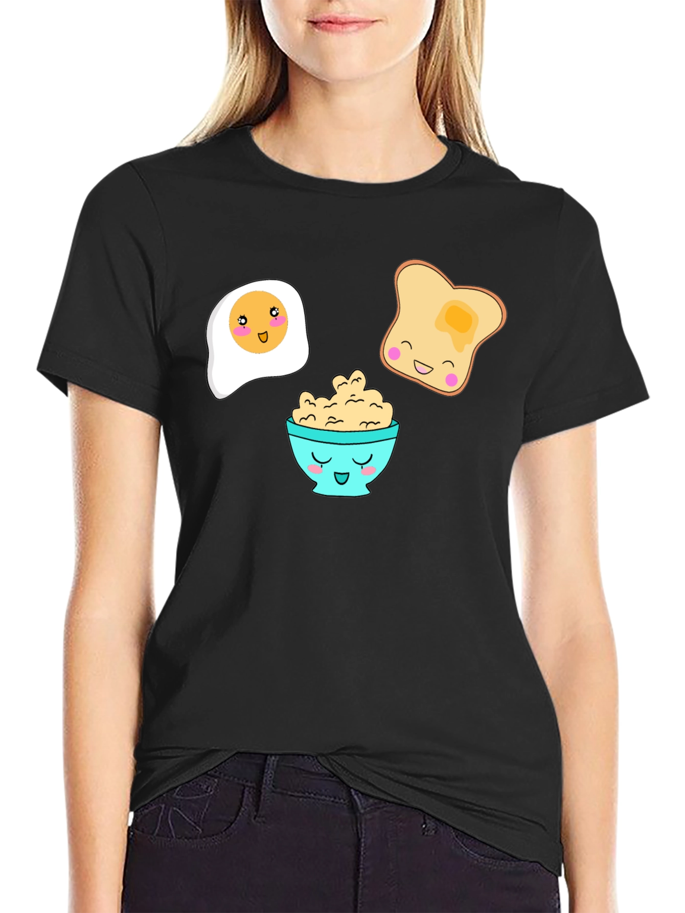 Cute Breakfast Cartoon T-Shirt