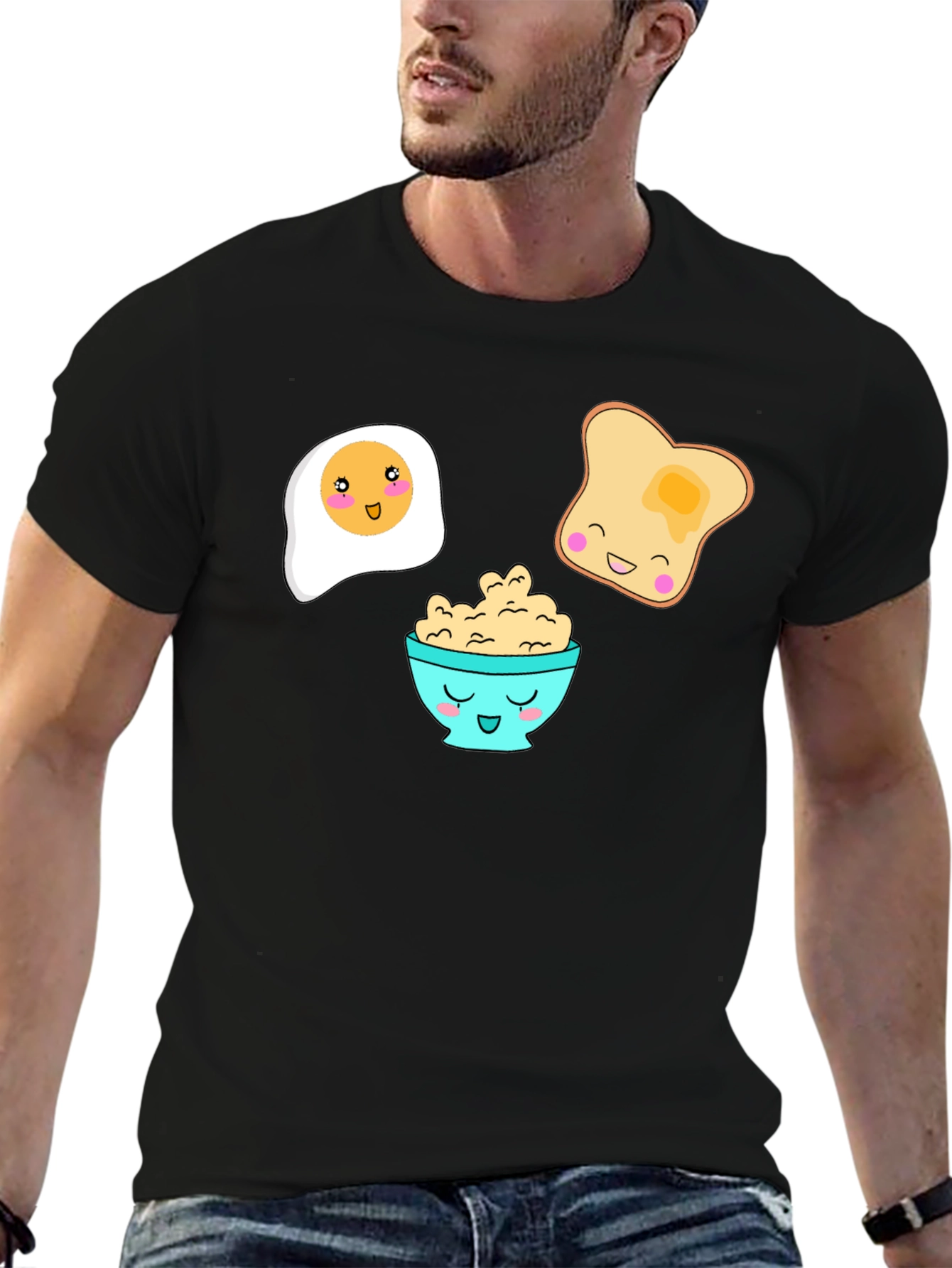 Cute Breakfast Cartoon T-Shirt