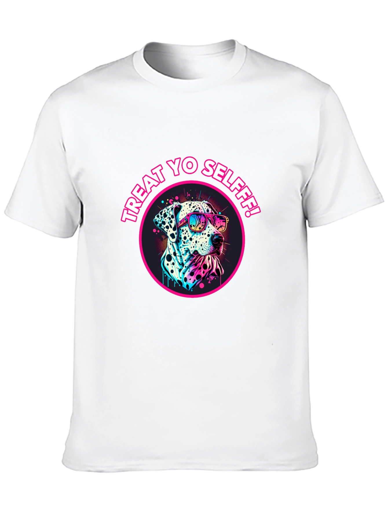 Treat Yo Selfff! Dalmatian Graphic Tee