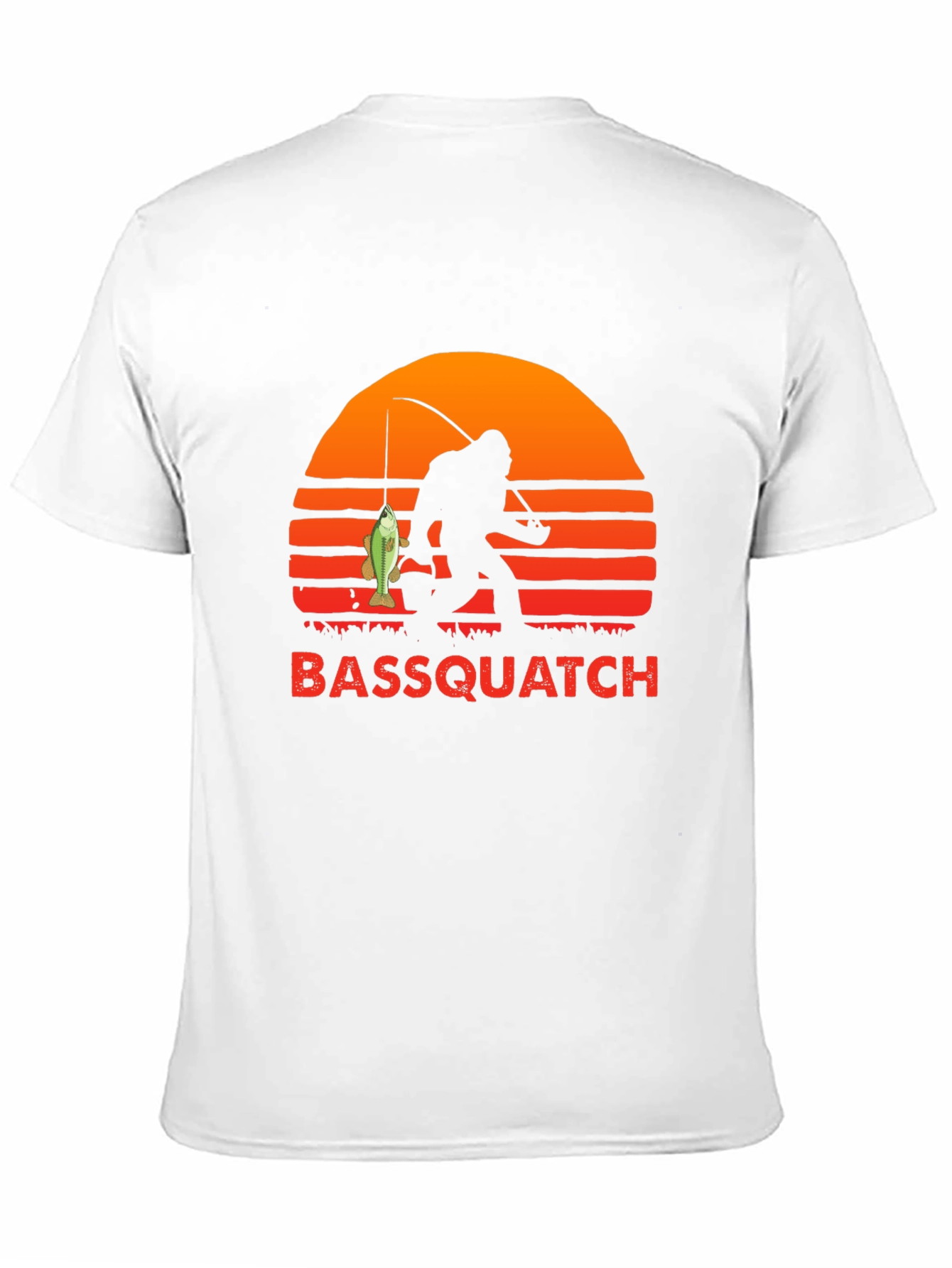 Bassquatch Fishing T-Shirt - Bigfoot Angler Tee