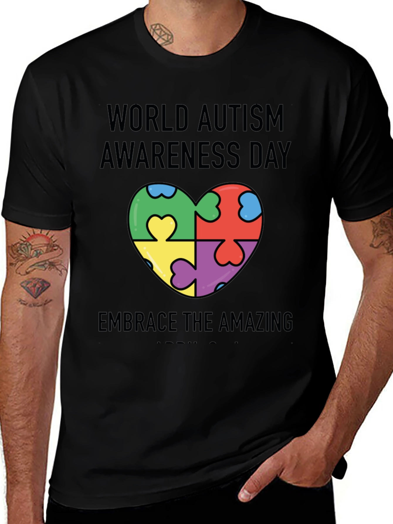 Autism Awareness T-Shirt - Embrace the Amazing