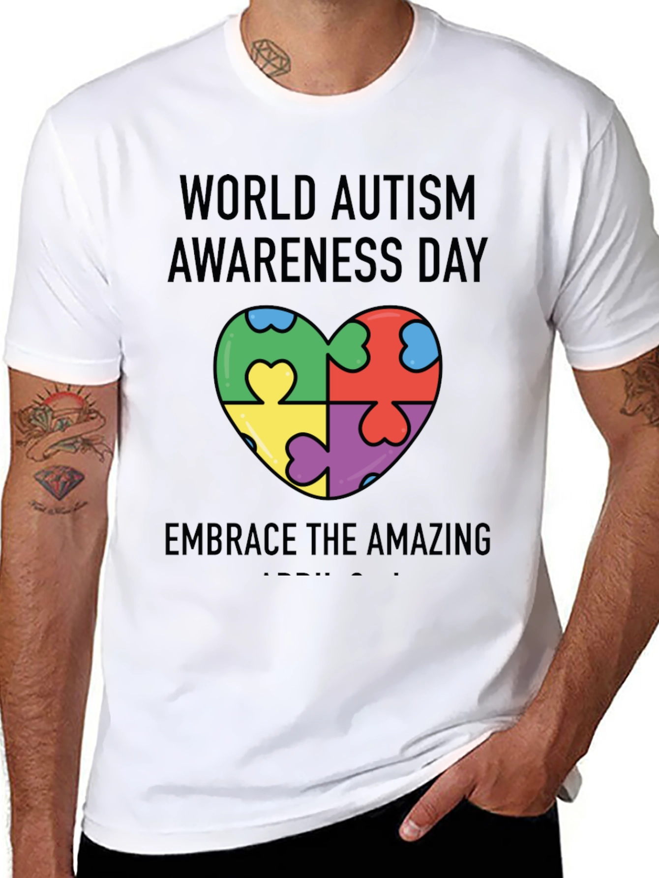 Autism Awareness T-Shirt - Embrace the Amazing