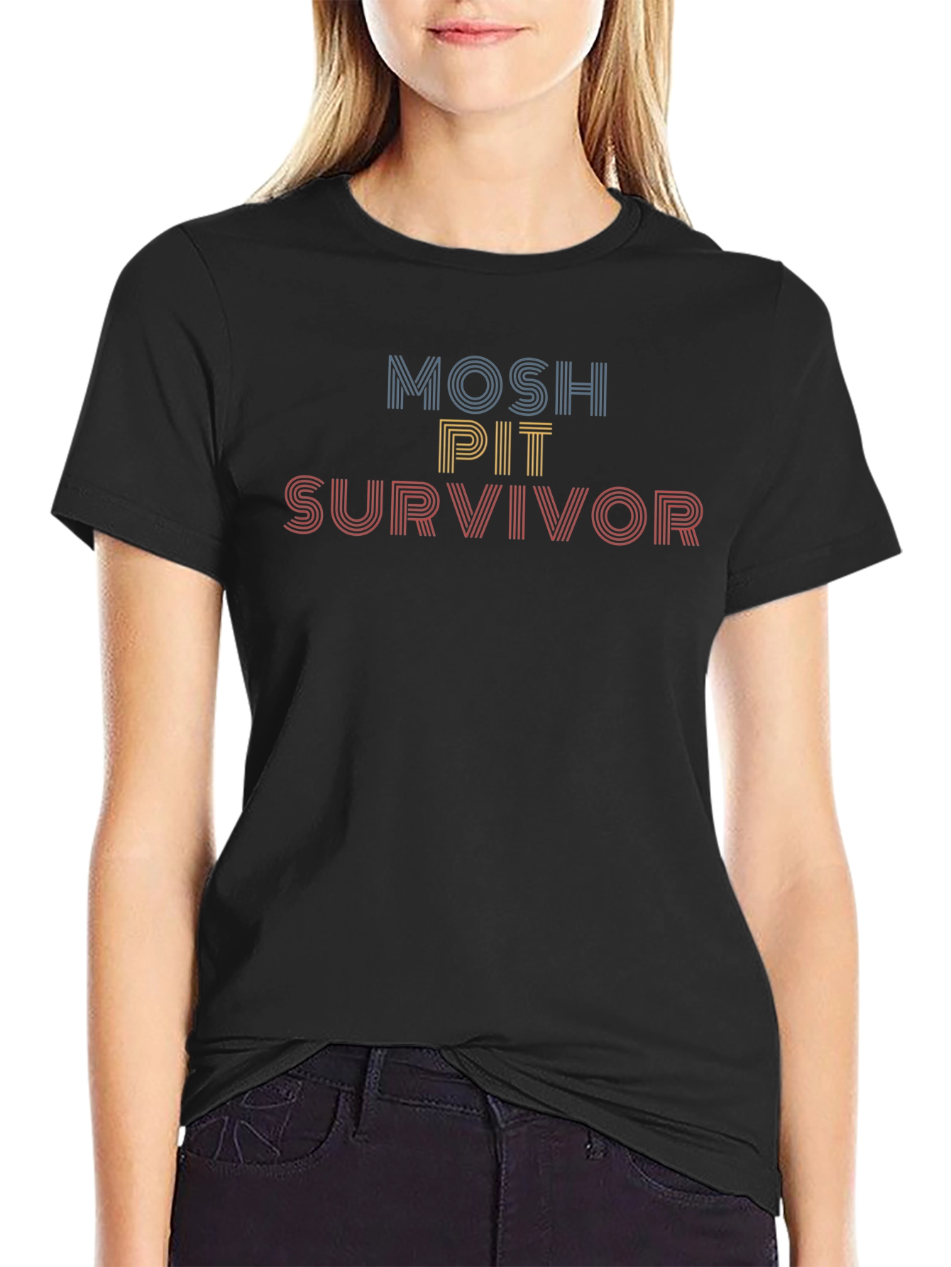 Mosh Pit Survivor Graphic T-Shirt
