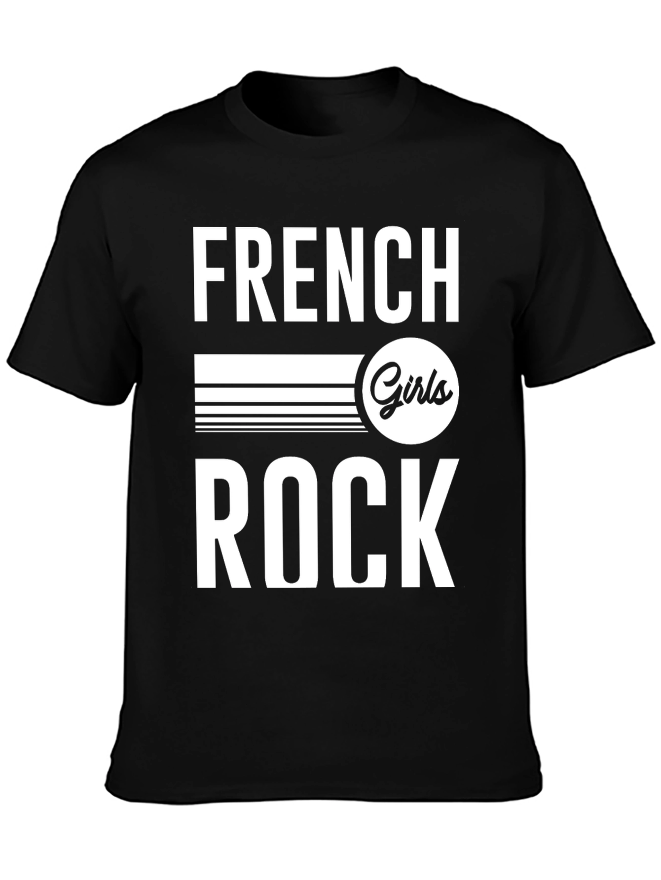 French Girls Rock Graphic Tee - Unisex Black T-Shirt