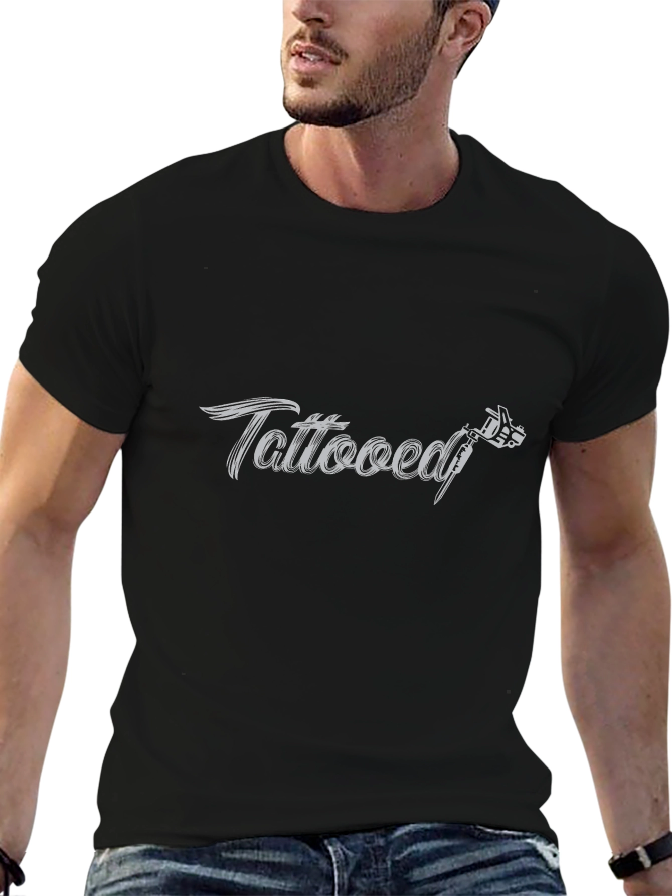 Tattooed Black Graphic Tee - Ink Lovers Style