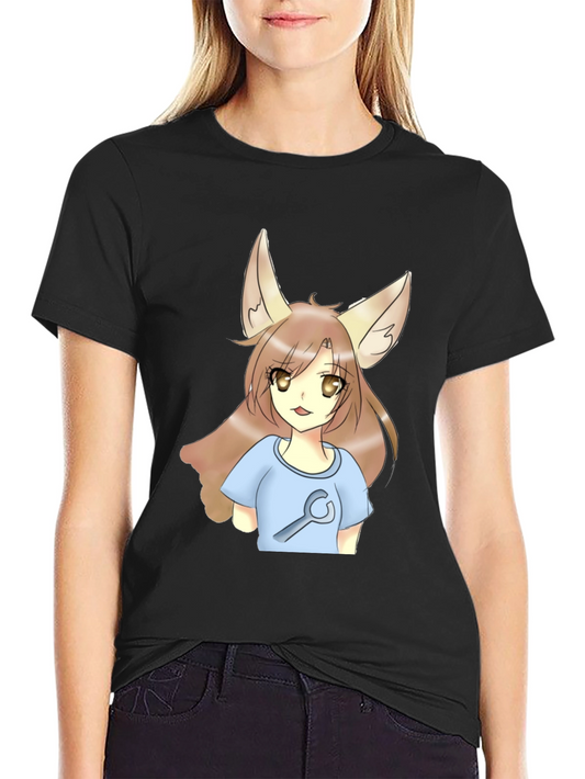 Anime Fox Girl Wrench T-Shirt