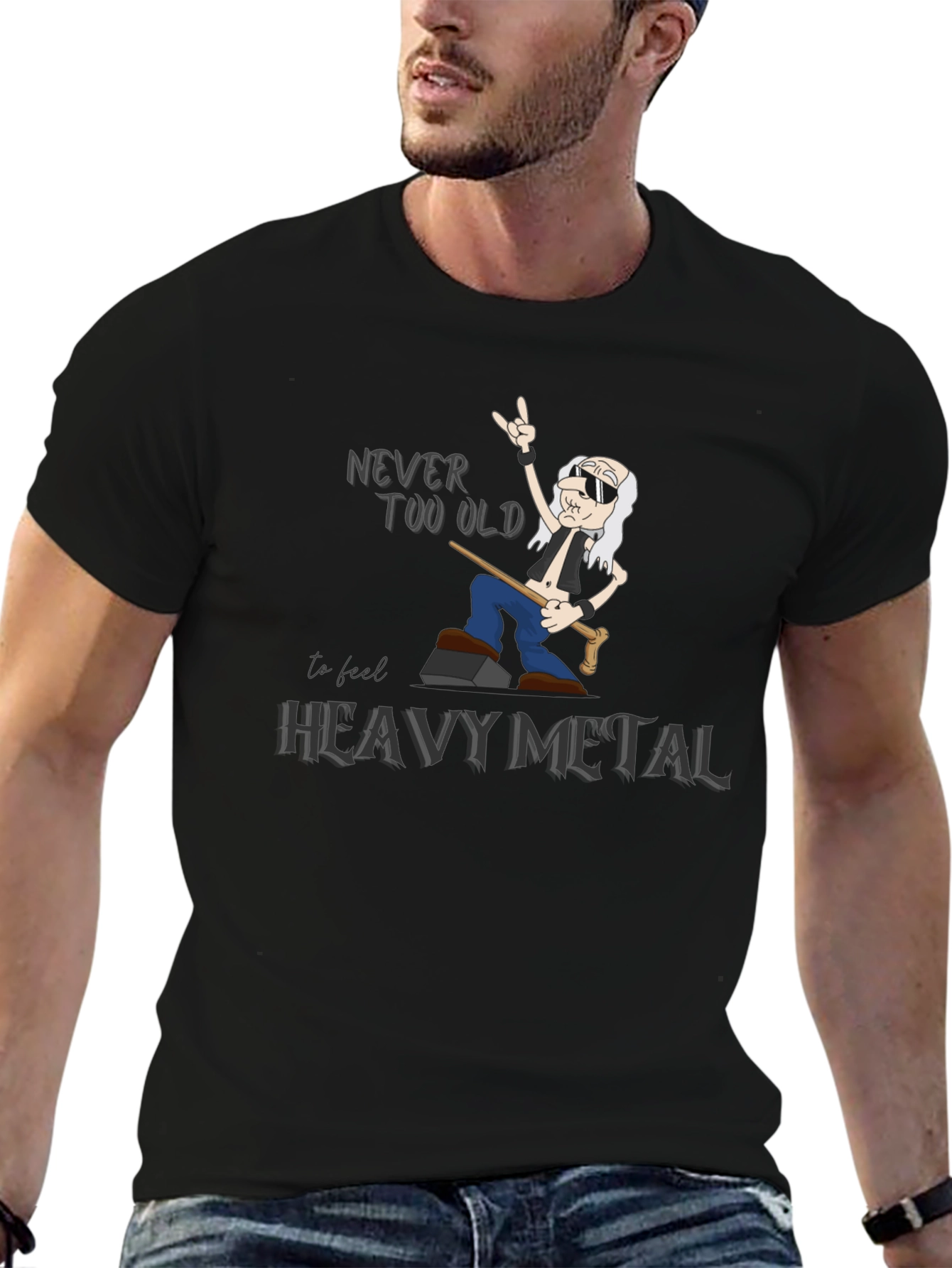 Never Too Old Heavy Metal T-Shirt