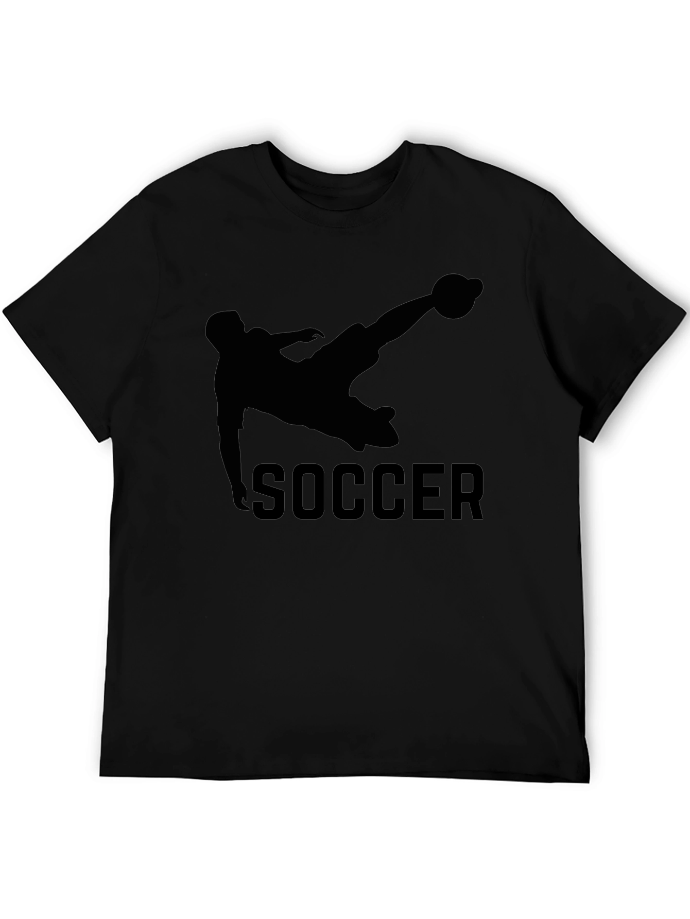 Soccer Kick Graphic Tee - Black