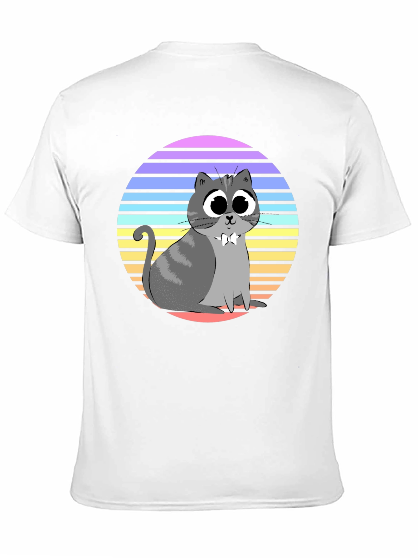 Cute Cat T-Shirt - Retro Style