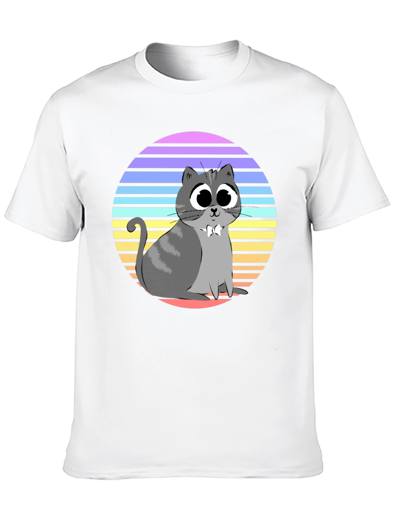 Cute Cat T-Shirt - Retro Style