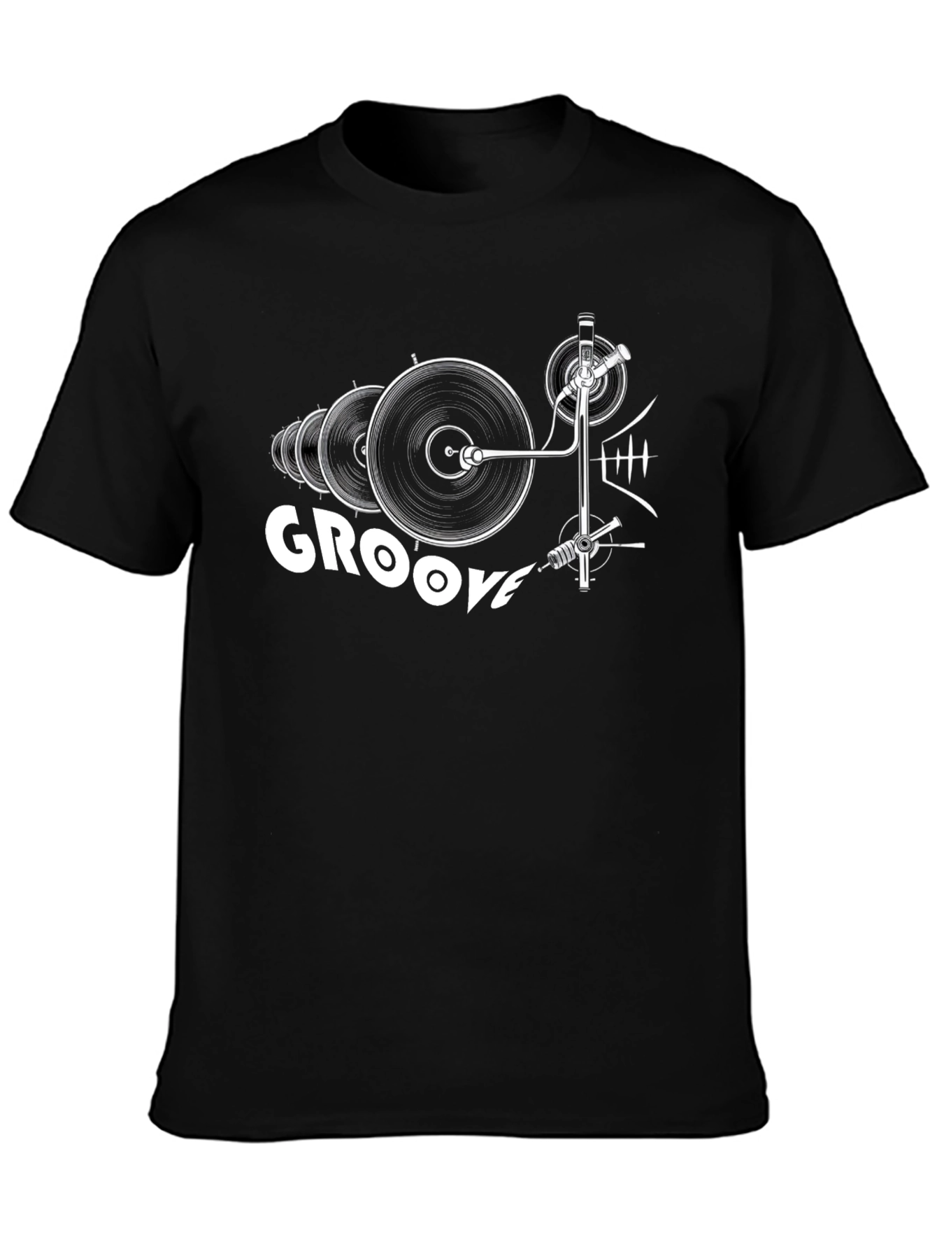 Groove Record Player Graphic Tee