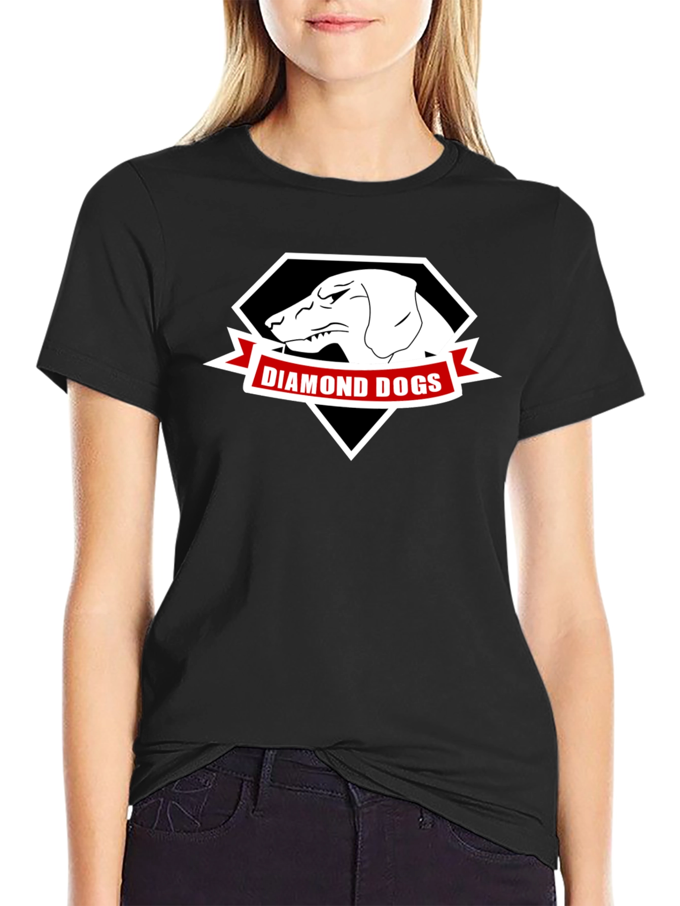 Diamond Dogs Graphic T-Shirt - Black Cotton Tee