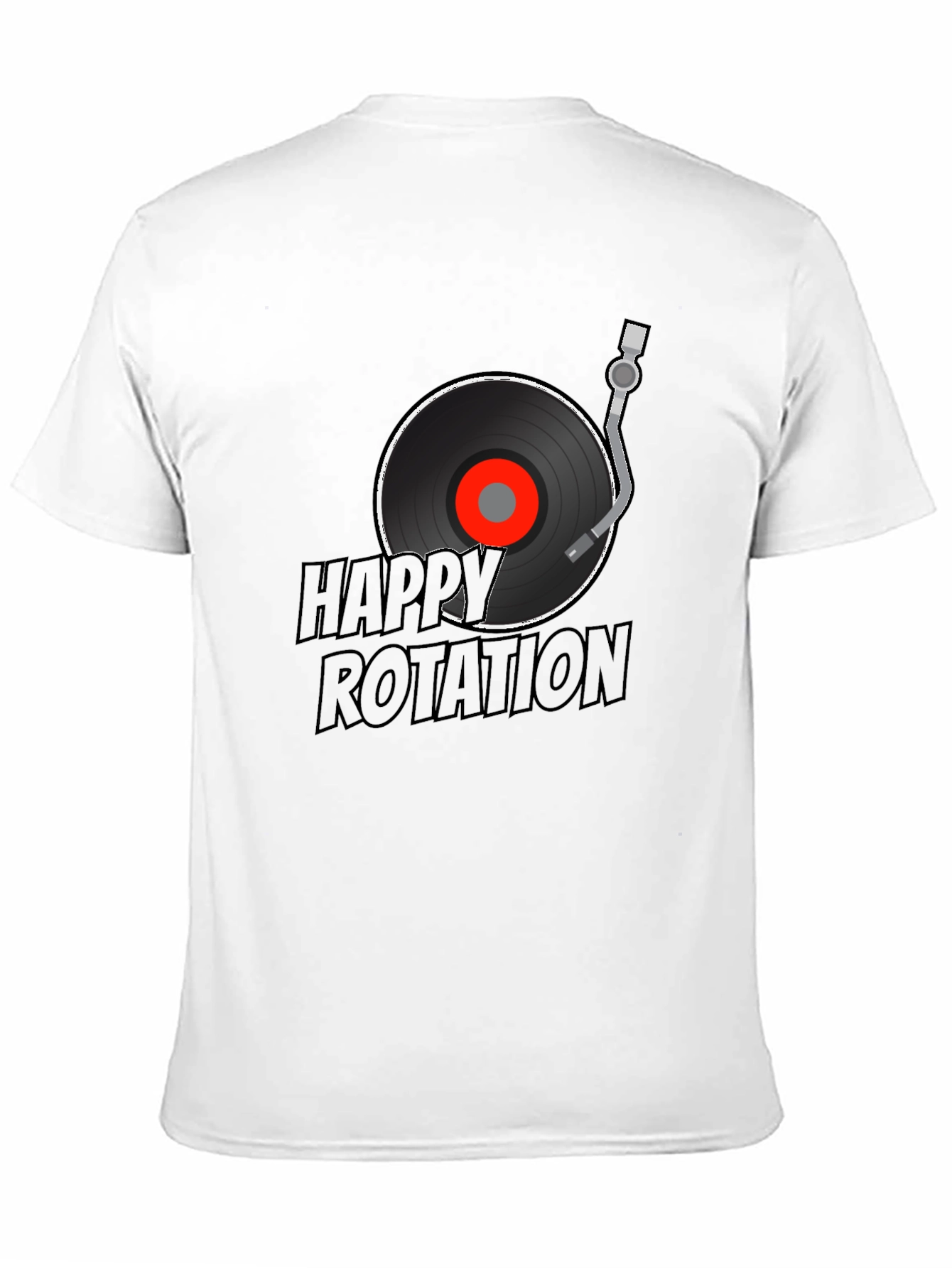 Happy Rotation Graphic Tee - Black
