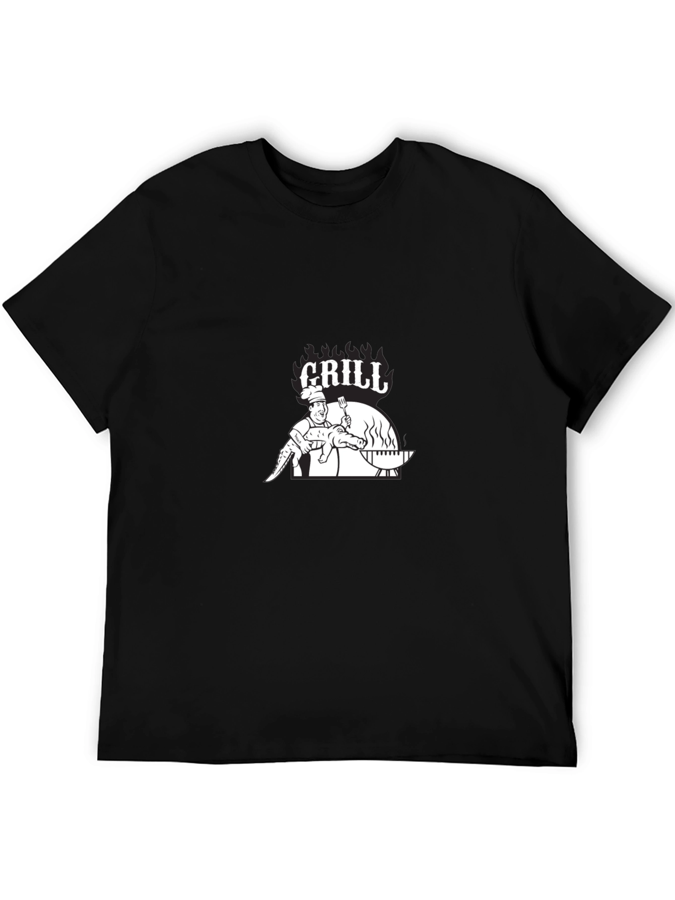 Grill Alligator Graphic Tee - BBQ T-Shirt
