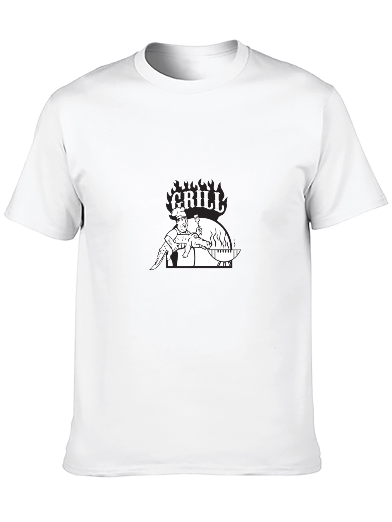 Grill Alligator Graphic Tee - BBQ T-Shirt