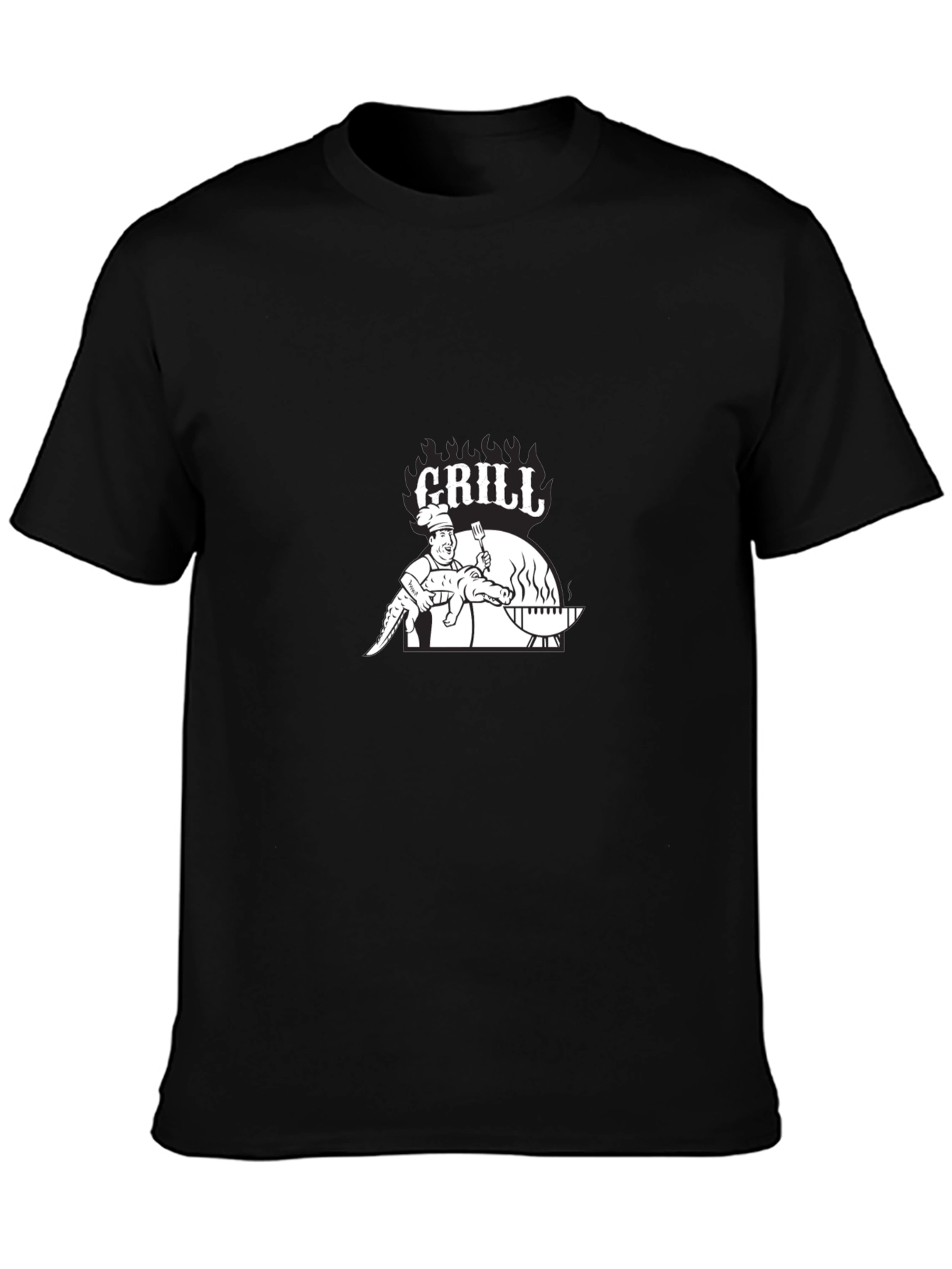 Grill Alligator Graphic Tee - BBQ T-Shirt