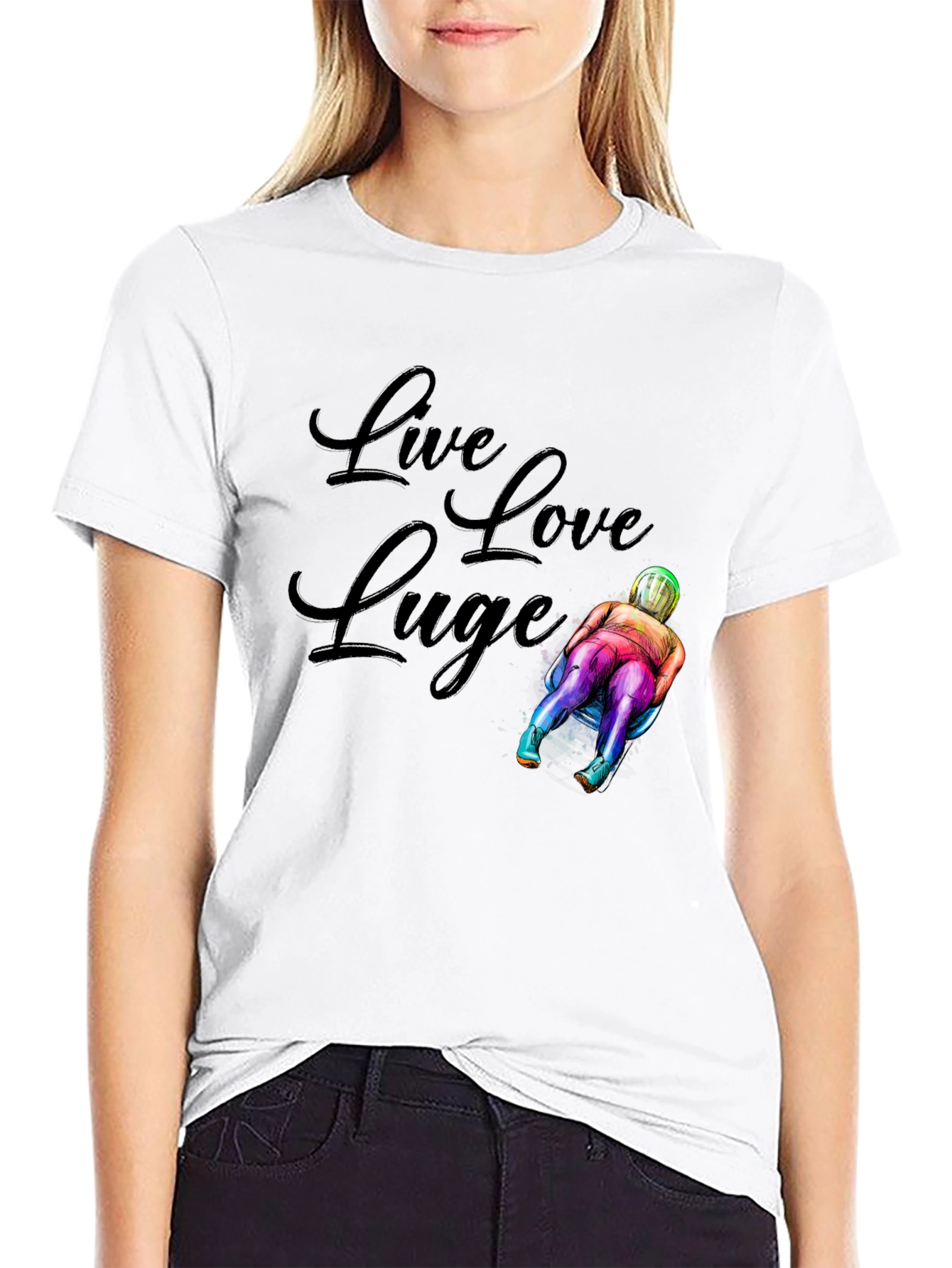 Live Love Luge Graphic T-Shirt