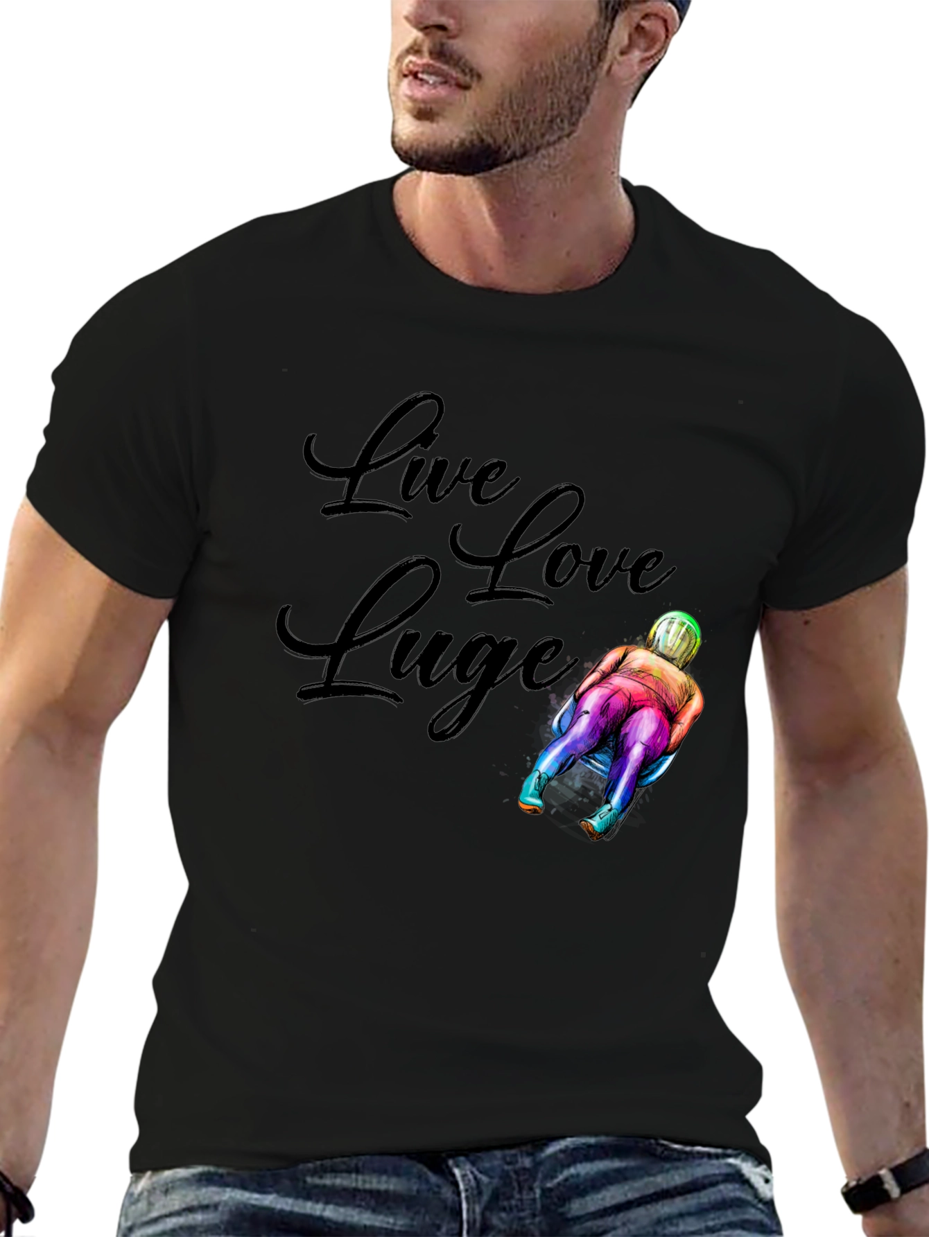 Live Love Luge Graphic T-Shirt