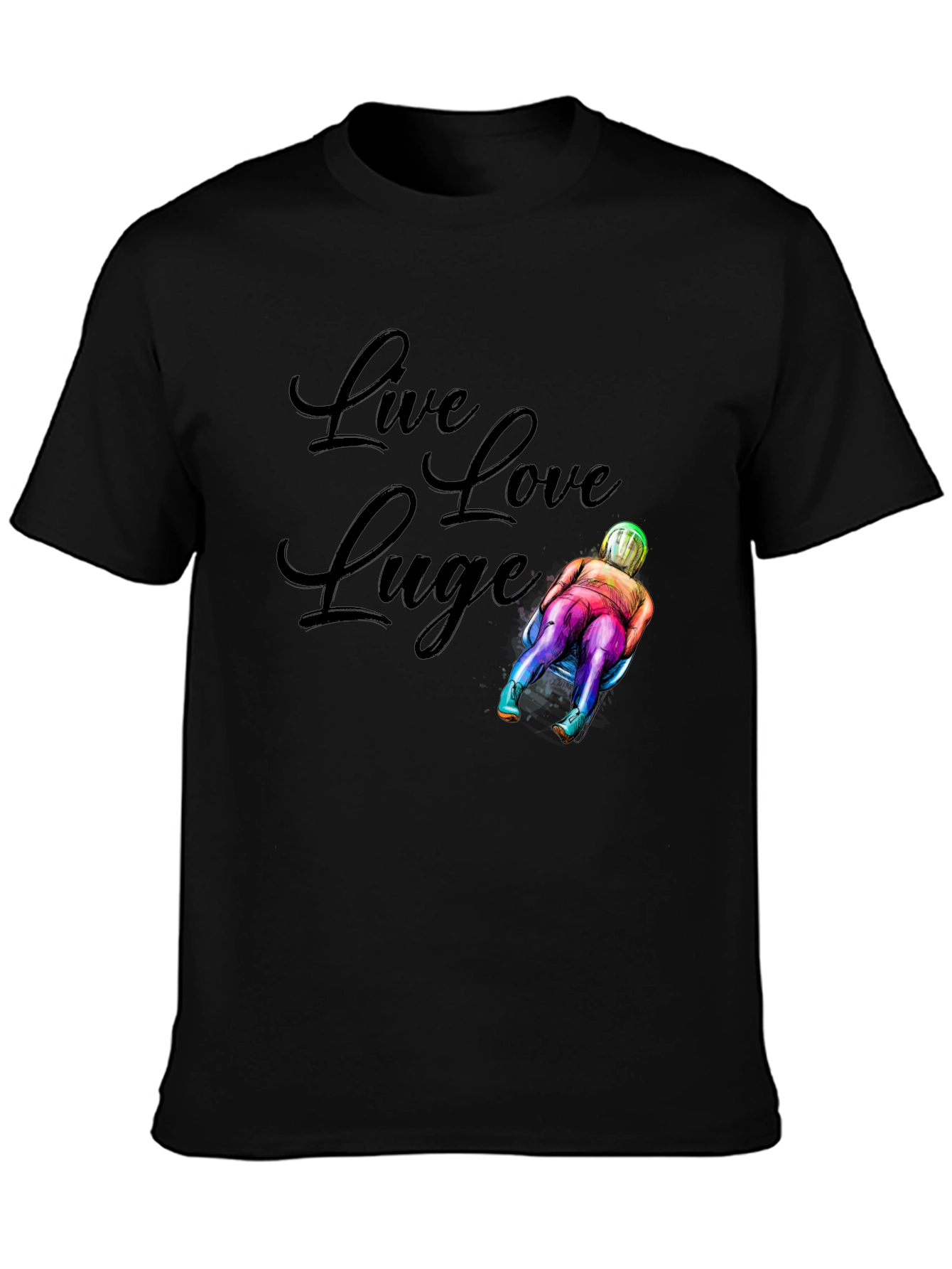 Live Love Luge Graphic T-Shirt
