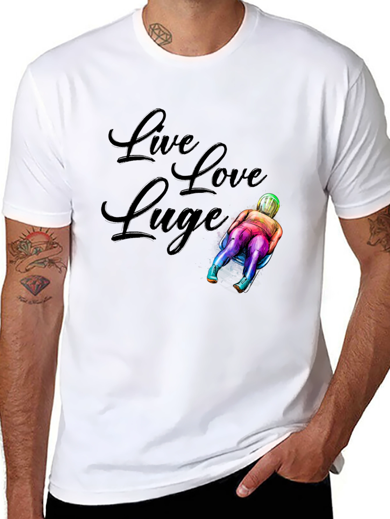 Live Love Luge Graphic T-Shirt