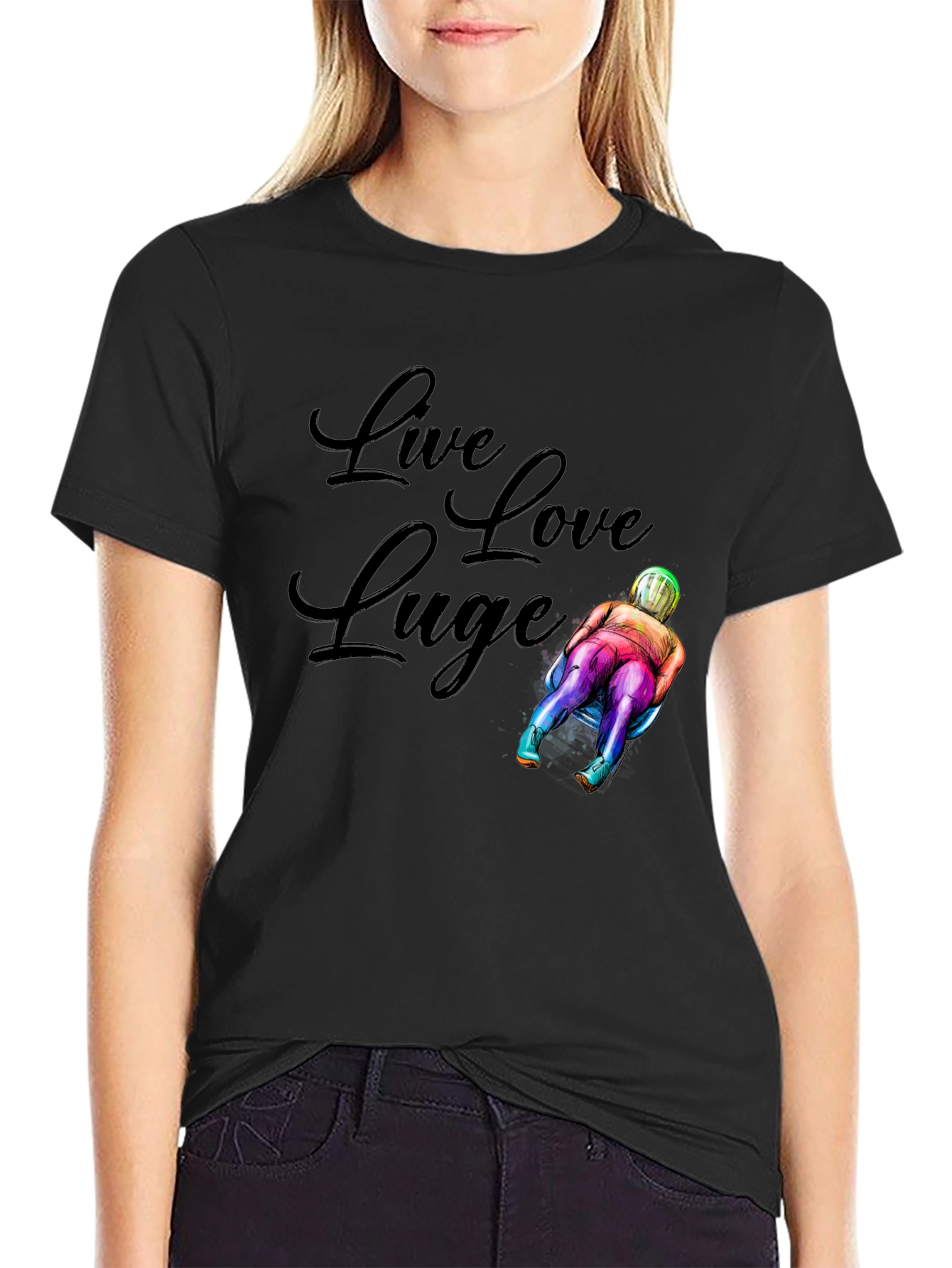 Live Love Luge Graphic T-Shirt