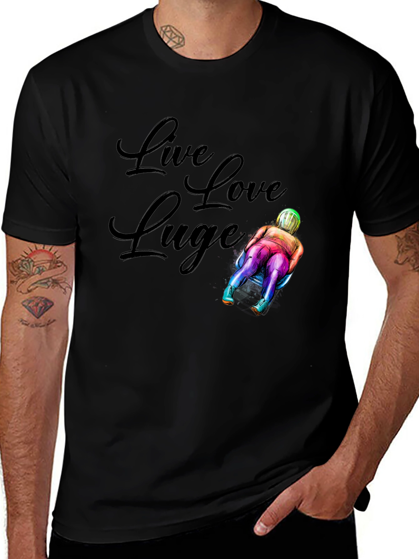 Live Love Luge Graphic T-Shirt