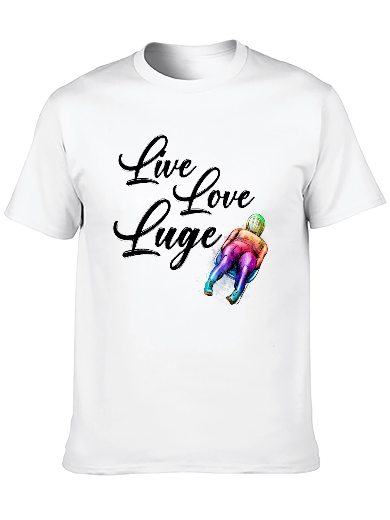 Live Love Luge Graphic T-Shirt