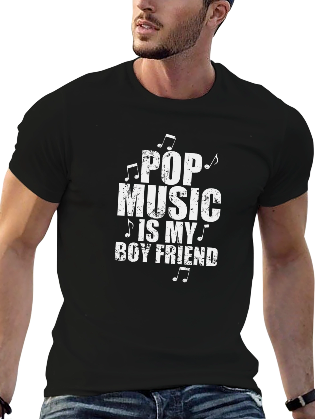 Pop Music Is My Boyfriend Graphic T-Shirt