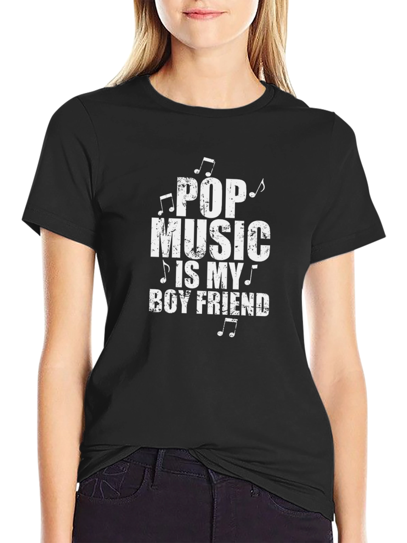 Pop Music Is My Boyfriend Graphic T-Shirt
