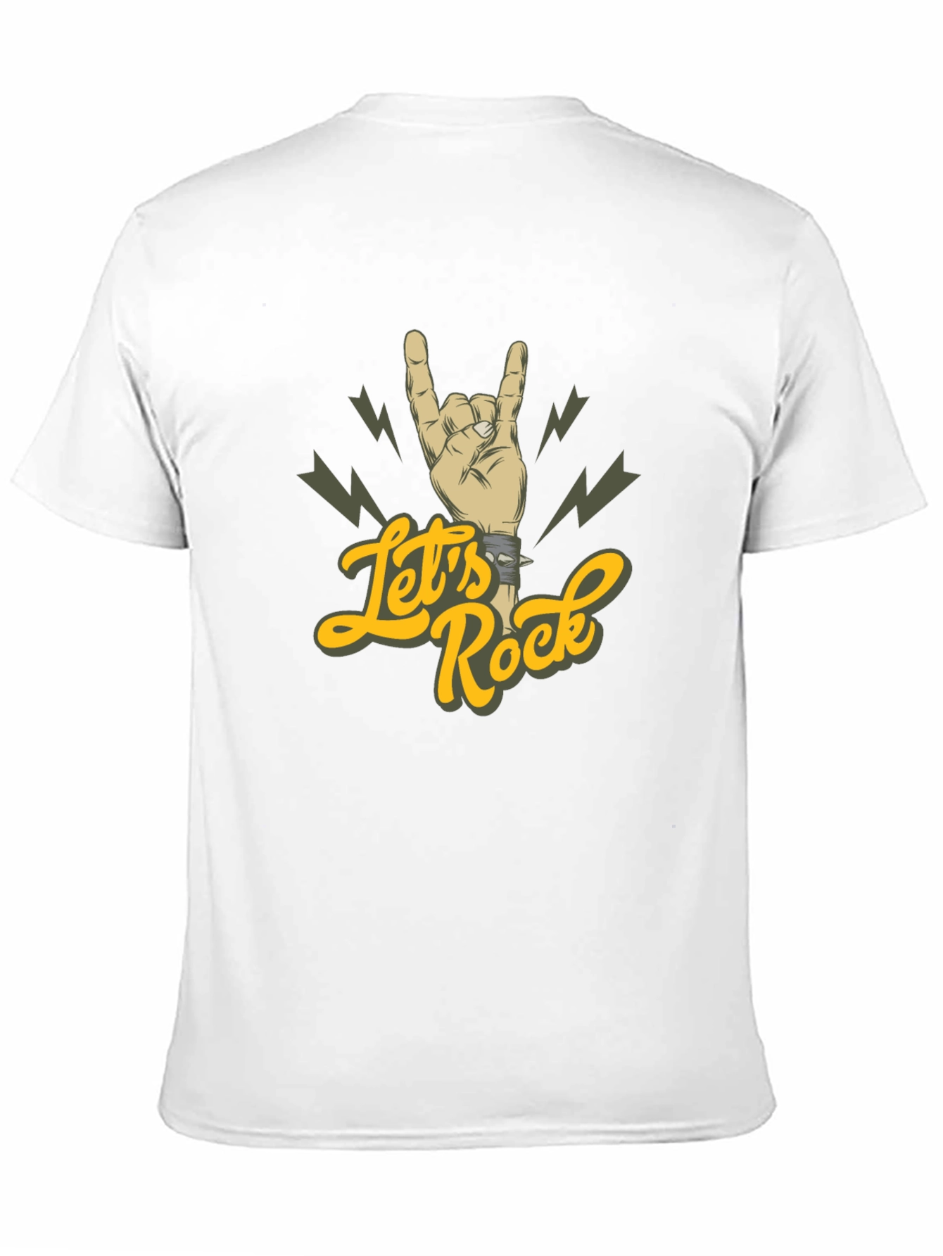 Lets Rock Hand Gesture Graphic Tee